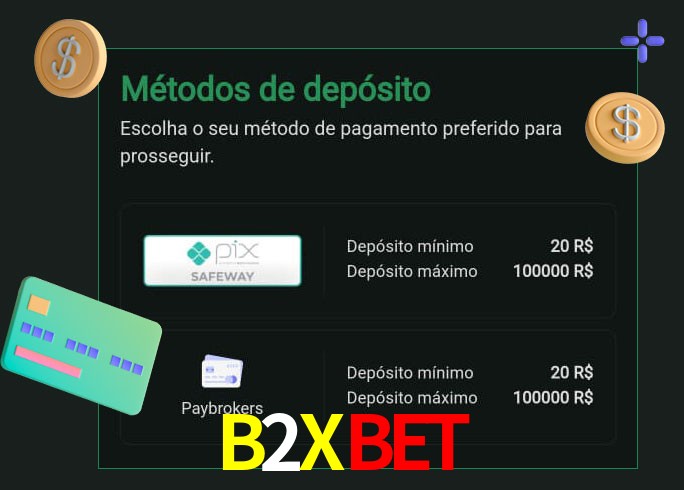 O cassino B2Xbet oferece uma grande variedade de métodos de pagamento